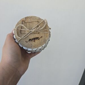 Rustic Coasters with Oregon Design